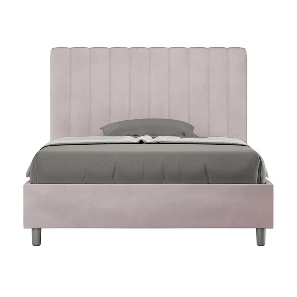 Postel z mikrovlákna 140x200 cm se symetrickými svislými liniemi vyrobená v Itálii - Glove Viadurini