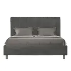 Postel z mikrovlákna 160x200 cm se symetrickými svislými liniemi vyrobená v Itálii - Glove Viadurini