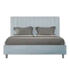 Postel z mikrovlákna 160x200 cm se symetrickými svislými liniemi vyrobená v Itálii - Glove Viadurini