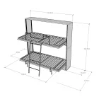 Horizontální skládací palanda vyrobená v Itálii - Collaborative Viadurini