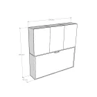 Jednolůžko Murphy v různých kompozicích - Collaborative Viadurini