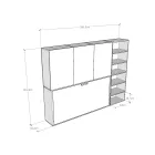 Jednolůžko Murphy v různých kompozicích - Collaborative Viadurini