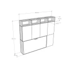 Jednolůžko Murphy v různých kompozicích - Collaborative Viadurini