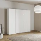 Manželská postel s vertikálním výklopným sloupkem a sloupkem - Magicompare Viadurini