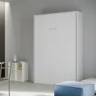 Manželská postel s vertikálním výklopným ložem v různých povrchových úpravách - Magicompare Viadurini