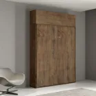 Vertikální skládací francouzská postel s horním dílem - Magicompare Viadurini