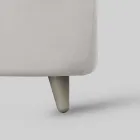 Plnohodnotná postel s polstrovaným čelem a nohami Made in Italy - Aaron Viadurini