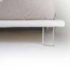Čalouněná manželská postel z ekokůže nebo látky vyrobené v Itálii - Armonica Viadurini