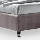 Manželská postel 160x190 se 2 měkkými polštáři s obvodovým volánem - Ernesta Viadurini