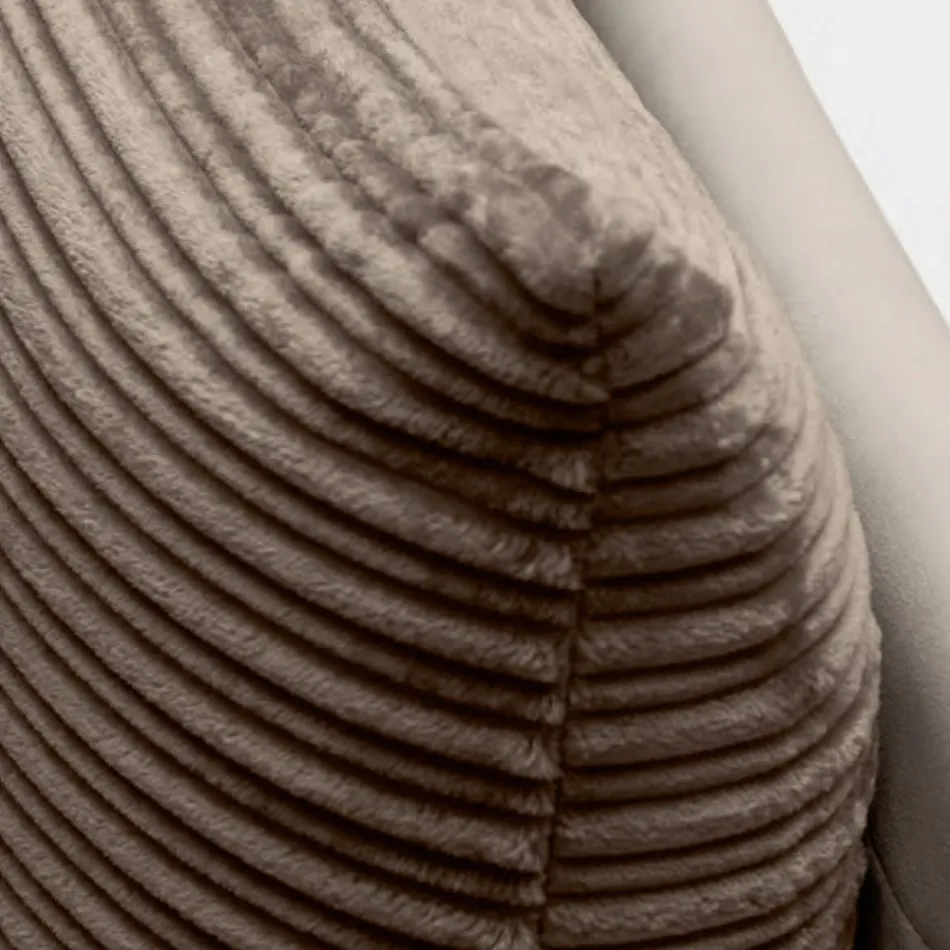 Manželská postel 160x190 se 2 měkkými polštáři v čele - Tramonti Viadurini