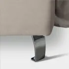 Manželská postel 160x190 se 2 měkkými polštáři v čele - Tramonti Viadurini