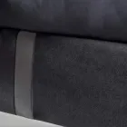 Manželská postel 160x190 se 2 dvoubarevnými vertikálními a paralelními pruhy - Paolo Viadurini