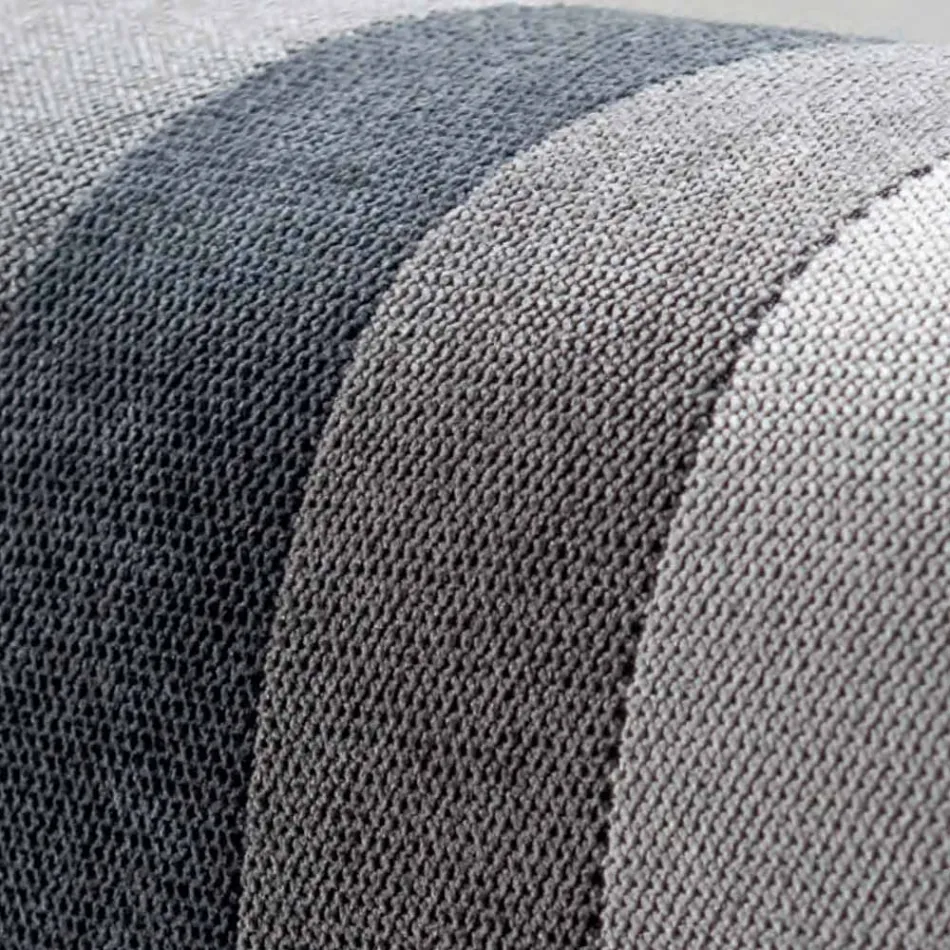 Manželská postel 160x190 se 2 dvoubarevnými vertikálními a paralelními pruhy - Paolo Viadurini