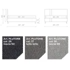 Manželská postel 160x190 se 2 dvoubarevnými vertikálními a paralelními pruhy - Paolo Viadurini