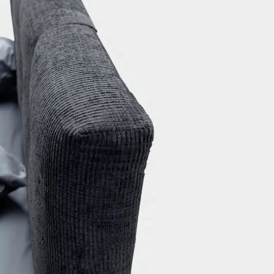 Manželská postel 160x190 s vertikálními embosovanými šňůrami - maska Viadurini