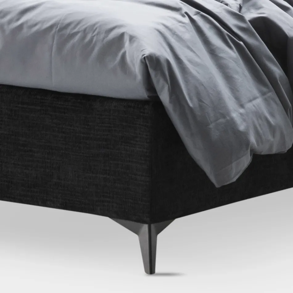 Manželská postel 160x190 s vertikálními embosovanými šňůrami - maska Viadurini