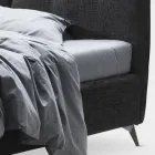 Manželská postel 160x190 s vertikálními embosovanými šňůrami - maska Viadurini