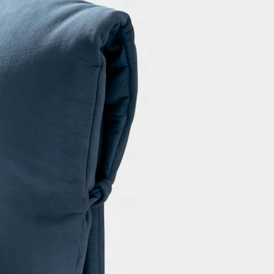 Manželská postel 160x190 s polštáři, které zabalí celé čelo - Charme Viadurini