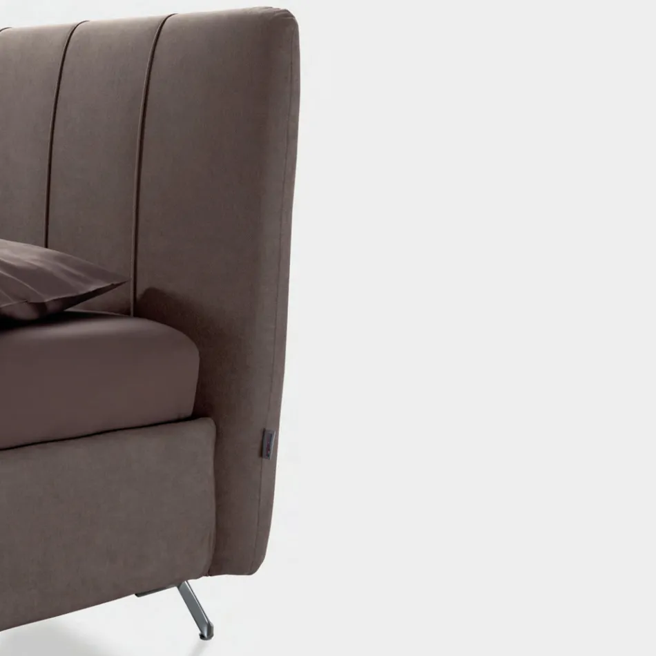 Manželská postel 160x190 s vycpávkou se svislými lankovými profily - Nices Viadurini