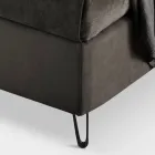 Manželská postel 160x190 s vycpávkou se svislými lankovými profily - Nices Viadurini