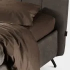 Manželská postel 160x190 s vycpávkou se svislými lankovými profily - Nices Viadurini