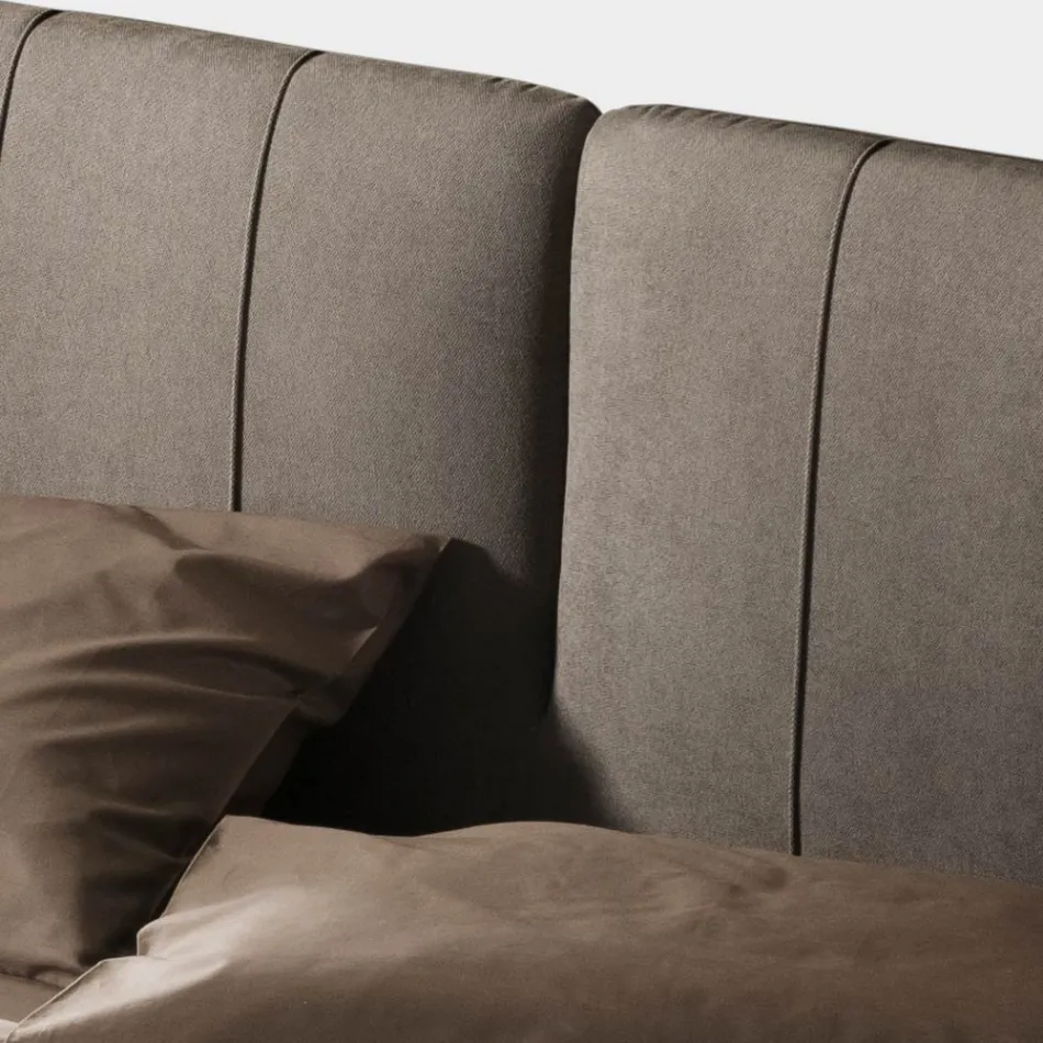 Manželská postel 160x190 s vycpávkou se svislými lankovými profily - Nices Viadurini