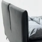 Manželská postel 160x190 s polstrováním ve tvaru polštáře - Brezze Viadurini