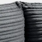 Manželská postel 160x190 s polstrováním ve tvaru polštáře - Brezze Viadurini