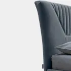 Manželská postel 160x190 s prošívanými vložkami se širokými rošty - Fresh Viadurini