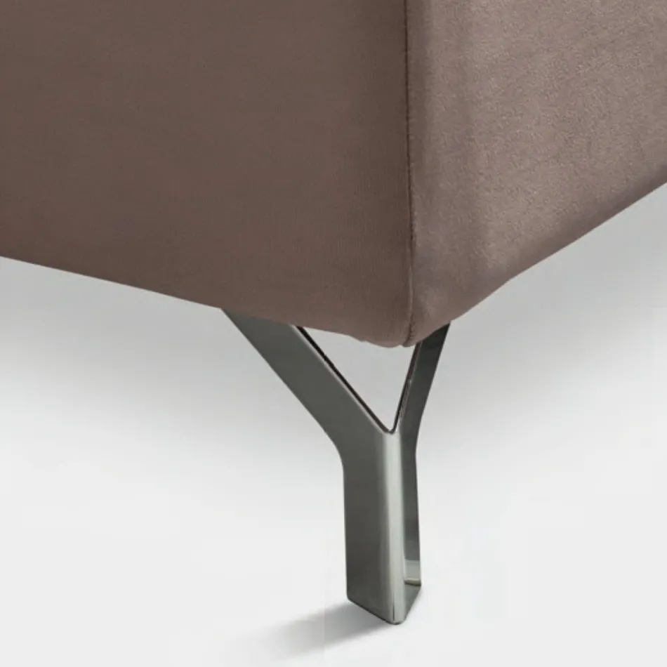 Manželská postel 160x190 s geometrickým prošíváním - Ciottolino Viadurini