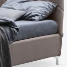 Manželská postel 160x190 s geometrickým prošíváním - Ciottolino Viadurini