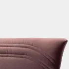 Manželská postel 160x190 se zakřivenými liniemi a dvojitým prošívaným pásem - Gioie Viadurini