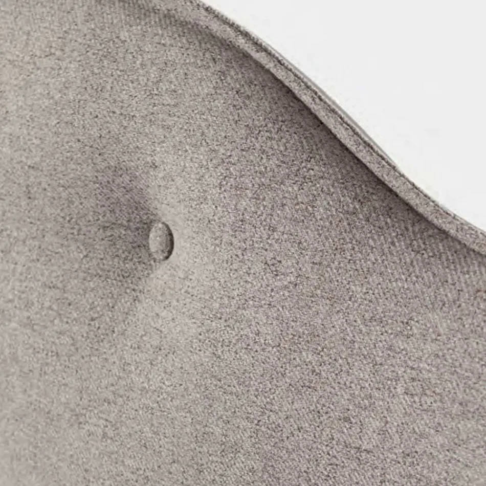 Manželská postel 160x190 s obvodovým volánkovým čelem a knoflíky - rest Viadurini