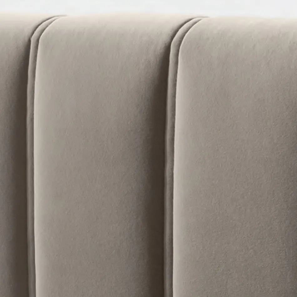 Manželská postel 160x190 s prošíváním se širokými vertikálními pásy - Magan Viadurini