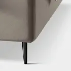 Manželská postel 160x190 s prošíváním se širokými vertikálními pásy - Magan Viadurini