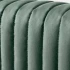 Manželská postel 160x190 s prošíváním s úzkými proužky - Meduse Viadurini