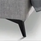 Manželská postel 160x190 s prošíváním příčných křivek - slunečnice Viadurini