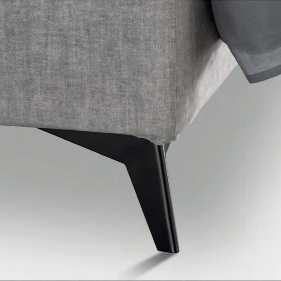 Manželská postel 160x190 s prošíváním příčných křivek - slunečnice Viadurini