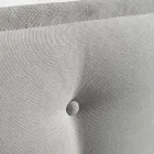 Manželská postel 160x190 z látky s čelem s knoflíky Made in Italy - Dreams Viadurini