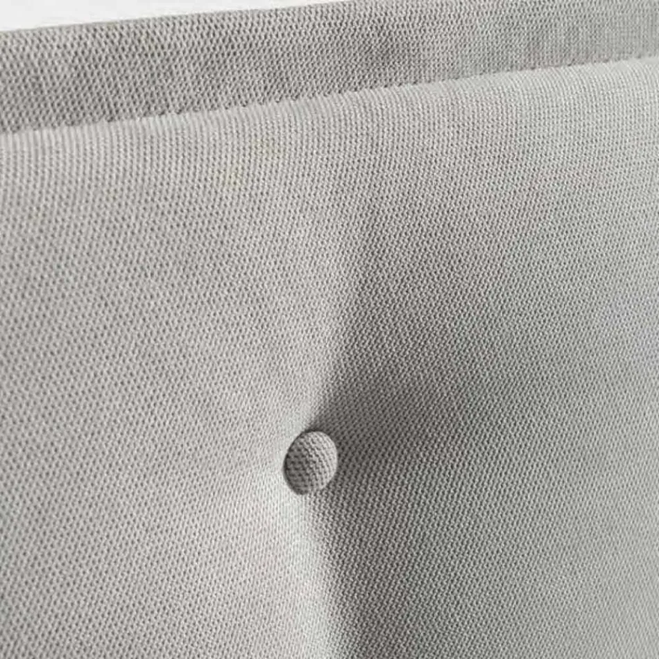 Manželská postel 160x190 z látky s čelem s knoflíky Made in Italy - Dreams Viadurini