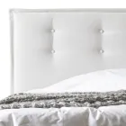 Manželská postel 160x190 z látky s čelem s knoflíky Made in Italy - Dreams Viadurini