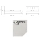 Manželská postel 160x190 z látky s čelem s knoflíky Made in Italy - Dreams Viadurini