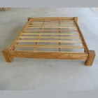 Manželská postel 160x200 z masivního teakového dřeva - Fresco Viadurini