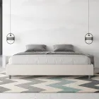 Manželská postel 180x200 cm čalouněná umělou kůží vyrobená v Itálii - Athlete Viadurini