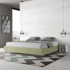 Manželská postel 190x200 cm potažená mikrovláknem vyrobená v Itálii - Athlete Viadurini