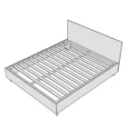 Manželská postel 200x200 cm potažená mikrovláknem vyrobená v Itálii - Athlete Viadurini