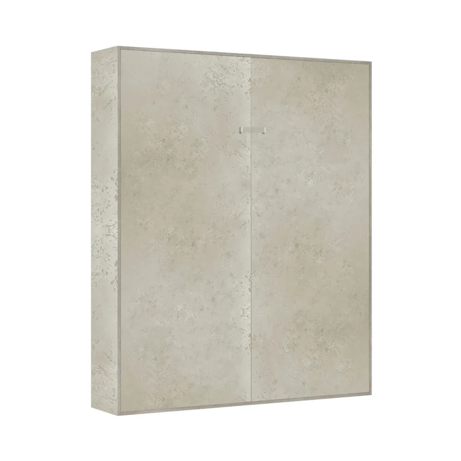 Vertikální skládací manželská postel v různých povrchových úpravách - Magicompare Viadurini