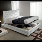 Manželská postel Capitonné s volitelným úložným prostorem Made in Italy - Sciocco Viadurini