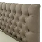 Klasická manželská postel s boxem z látky nebo ekokůže Made in Italy – Libanon Viadurini