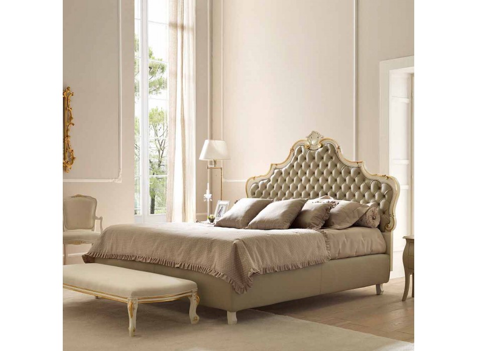 Klasická manželská postel, bez úložného prostoru, Chantal by Bolzan Viadurini